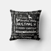 クリスマス・ホリデー、クリスマス・パターン クッション (裏面)