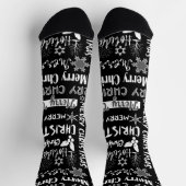 クリスマス・ホリデー、クリスマス・パターン ソックス (上部)