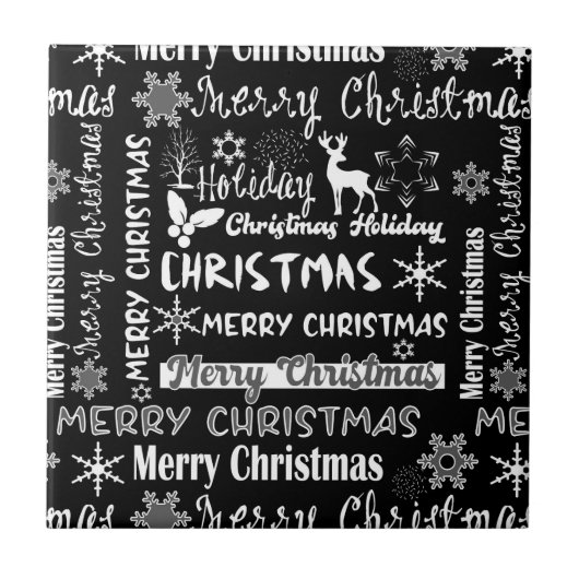 クリスマス・ホリデー、クリスマス・パターン タイル (正面)