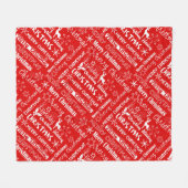 クリスマス・ホリデー、クリスマス・パターン、冬 フリースブランケット (正面(横))