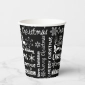 クリスマス・ホリデー、クリスマス・パターン 紙コップ (正面)