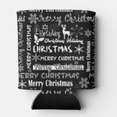 クリスマス・ホリデー、クリスマス・パターン 缶クーラー (裏面)