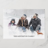 クリスマス ホリデー ゴールド タン ダックスフンド 犬の写真 (裏面)