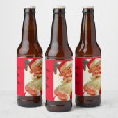 クリスマス・ホリデー・サンタス小さなヘルパーの自家醸造 ビールラベル (ボトル)