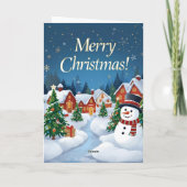 クリスマス ホリデー シーズンの グリーティング カード (裏面)