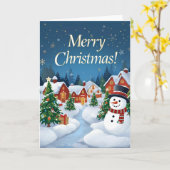 クリスマス ホリデー シーズンの グリーティング カード (黄色い花)