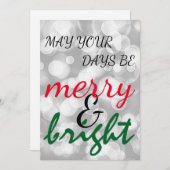 クリスマス・ホリデー シーズンカード (正面/裏面)