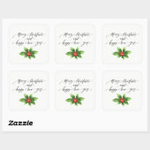 クリスマス・ホリデー・シール スクエアシール (シート)