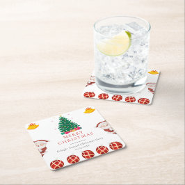 クリスマス・ホリデー スクエアペーパーコースター