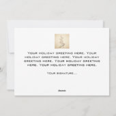 クリスマス ホリデー ストリート ミュージシャン グリーティング カード (裏面)