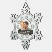 クリスマス・ホリデー スノーフレークピューターオーナメント (右)