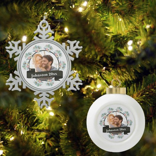 クリスマス・ホリデー スノーフレークピューターオーナメント