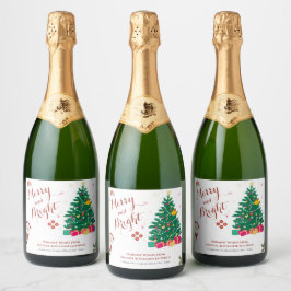 クリスマス・ホリデー スパークリングワインラベル