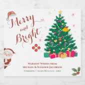 クリスマス・ホリデー スパークリングワインラベル (シングルラベル)