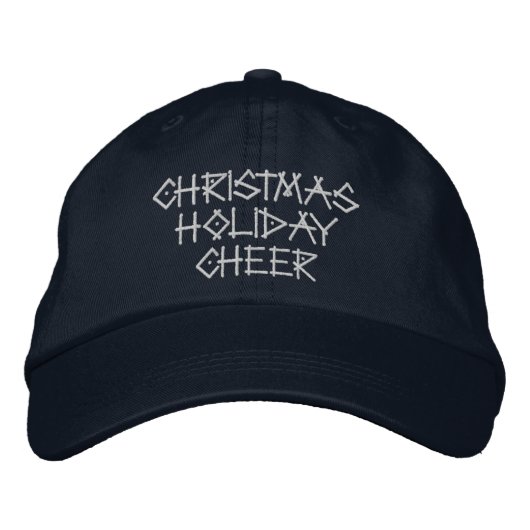 クリスマス ホリデー チア ネイビー カラー ハット (正面)