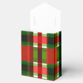 クリスマス ホリデー チェック柄 スクエア バッファロープレイド フェイバーボックス (オープン)