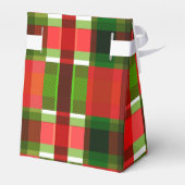 クリスマス ホリデー チェック柄 スクエア バッファロープレイド フェイバーボックス (裏面サイド)