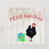 クリスマス・ホリデー・チキン・ロースター・グリーティスペインのング (正面/裏面)