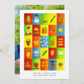 クリスマス ホリデー テーマ イラスト 写真 (正面/裏面)