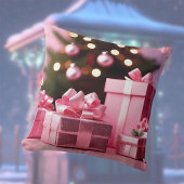 クリスマス ホリデー デコ スロー ピロー