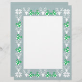 クリスマス・ホリデー・デールとギフトのレターヘッド (正面/裏面)