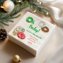 クリスマス+ホリデー+ドーナツ+ベイビー+スプリンクル, ショワー スタンダードランチョンナプキン