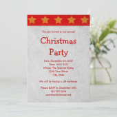 クリスマス・ホリデー・パーティーの招待状または発表 招待状 (スタンド正面)