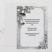 クリスマス・ホリデー・パーティーの鐘 招待状 (正面/裏面)