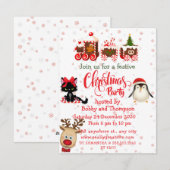 クリスマス ホリデー パーティー ご招待 (正面/裏面)