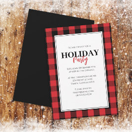 クリスマス ホリデー パーティー ラスティック バッファロー プライド 招待状
