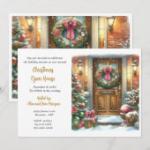 クリスマス・ホリデー・パーティー 招待状 (正面/裏面)