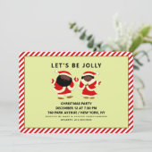 クリスマス ホリデー パーティー 招待状 (スタンド正面)