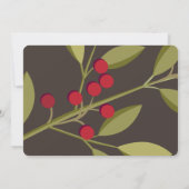 クリスマス・ホリデー・パーティー Eat, Drink and be Merry 招待状 (裏面)