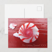 クリスマス ホリデー フェスティブ ペッパーミント スワール キャンディ (正面/裏面)