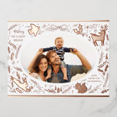 クリスマス ホリデー フォト ウッドランド ドゥードル (正面)