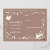 クリスマス ホリデー フォト ウッドランド ドゥードル (裏面)