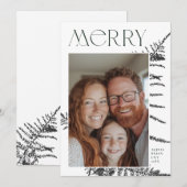 クリスマス ホリデー フォト カード (正面/裏面)