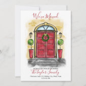 クリスマス・ホリデー・フロント・ドアを移動 シーズンカード (正面)