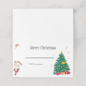 クリスマス・ホリデー プレイスカード (外部開封)