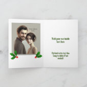 クリスマス・ホリデー・プレッツェルとホリー – 追加文字 カード (内部)