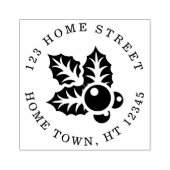 クリスマス ホリデー ホリー アンド ベリー アドレス ラバースタンプ (インプリント)