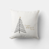 クリスマス・ホリデー・ホープ平和ラブ装飾用クッション クッション (正面)