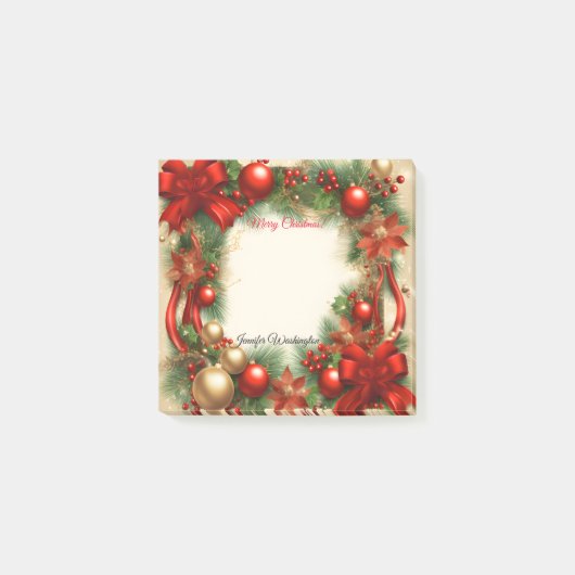 クリスマス・ホリデー ポストイット (正面)