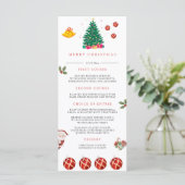 クリスマス・ホリデー メニュー (スタンド正面)