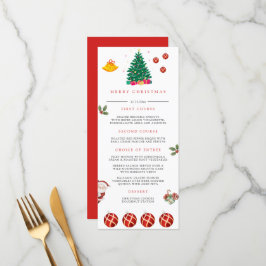 クリスマス・ホリデー メニュー