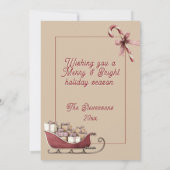 クリスマス ホリデー メリー&ブライト レッド フォト (裏面)