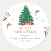 クリスマス・ホリデー ラウンドシール (正面)