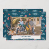 クリスマス ホリデー ラスティック スター ベリー ファミリー フォト (正面/裏面)