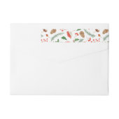 クリスマス・ホリデー ラップアラウンドラベル (裏面)