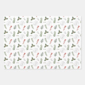 クリスマス・ホリデー・ロゴ小規模企業のプロモーション ラッピングペーパーシート (正面2)